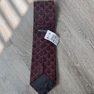 Red and Black Checkered Men's Tie